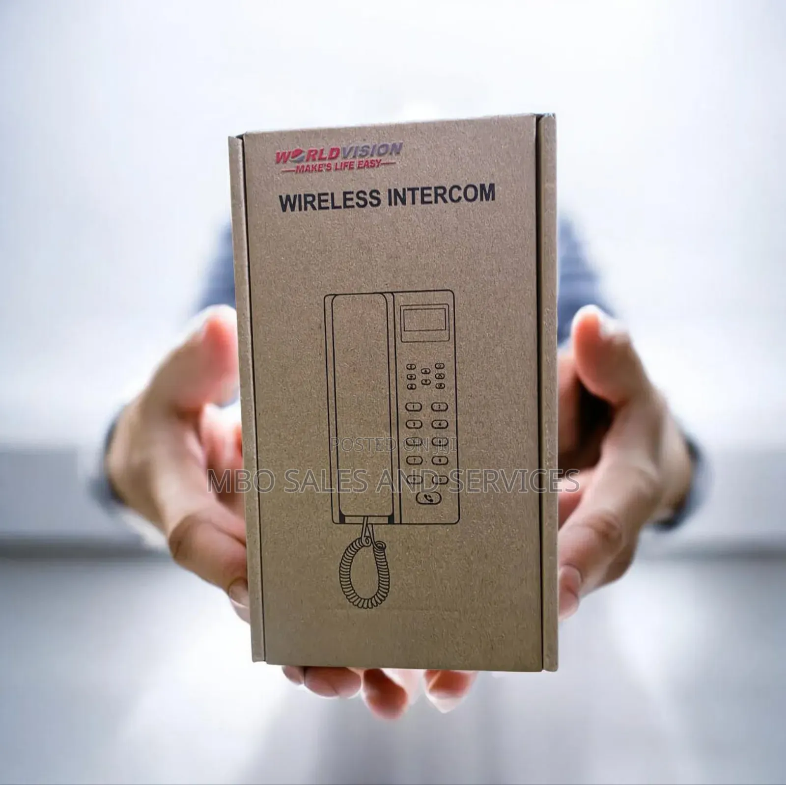 Wireless Intercom With Display 1km Range For Homes, Businesses Etc.