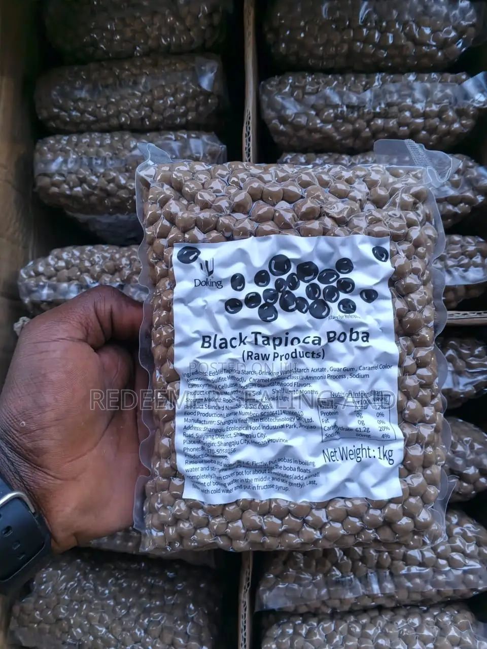 1kg Black Tapioca Pearls/Boba Pearls Easter Promo
