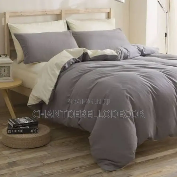 King Size 1 Duvet, 1 Duvet Cover, 1 Bedsheet, 4 Pillowcases