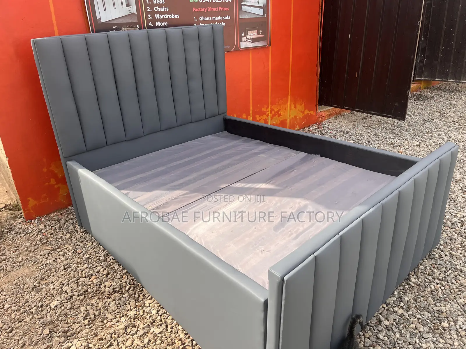 Quality Leather Double Bed