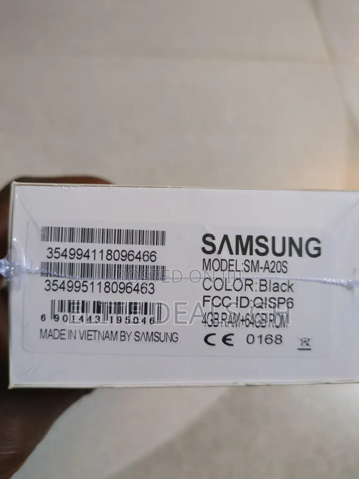 New Samsung Galaxy A20s 64 GB Black