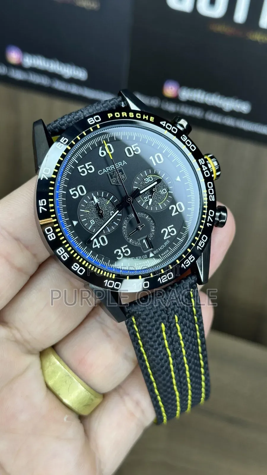 Tag Heuer Carrera Chronograph X Porsche Special Edition Watch.