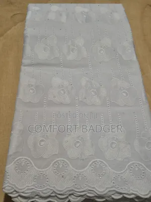Pure White Elegant Cotton Dry Lace