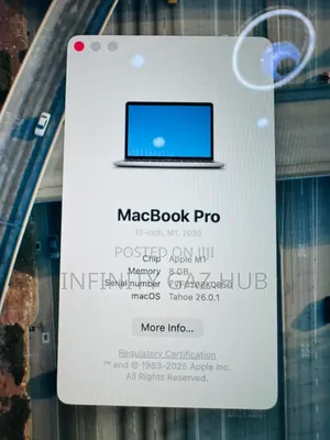Laptop Apple MacBook Pro M1 8GB Apple M1 SSHD (Hybrid) 256GB