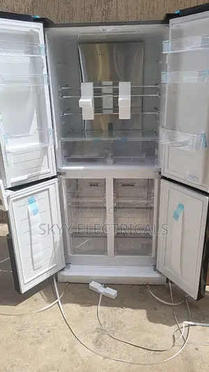 Pearl 482 Liters (6300bg)4 Doors Black Mirror Side By Side Fridge