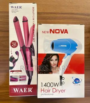 Waer 2-in-1 Hair Beauty Set Nova 1400w Hair Dryer Bundle