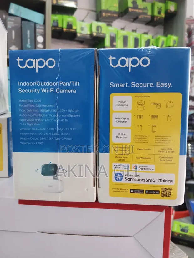 Tapo Indoor/Outdoor Pan Tilt Security Camera (Tapo C206) 2