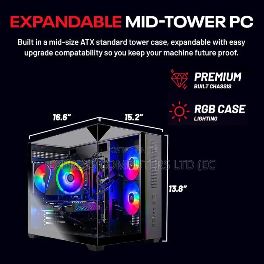 New Desktop Computer Gigabyte GB-BKi7HT2-7500 32GB AMD Ryzen 7 SSD 1T