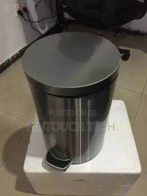 12l Round Stainless Steel Garbage Can With Pedal for Homes Office