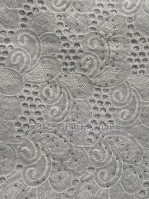 Elegant Voile Lace With Stones