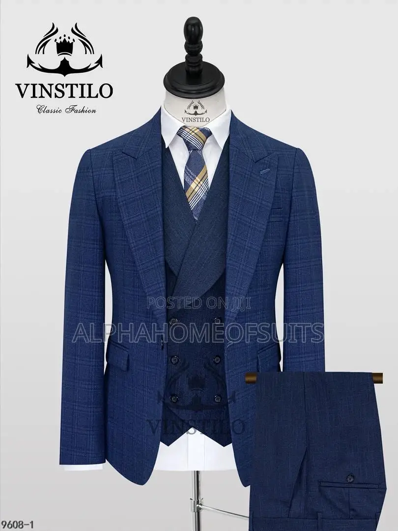 Executive Checked 3pcs Suits