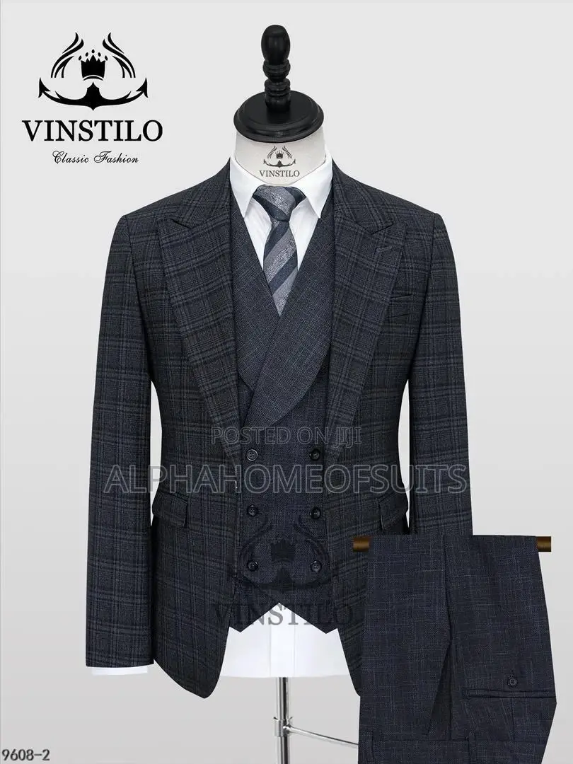 Executive Checked 3pcs Suits