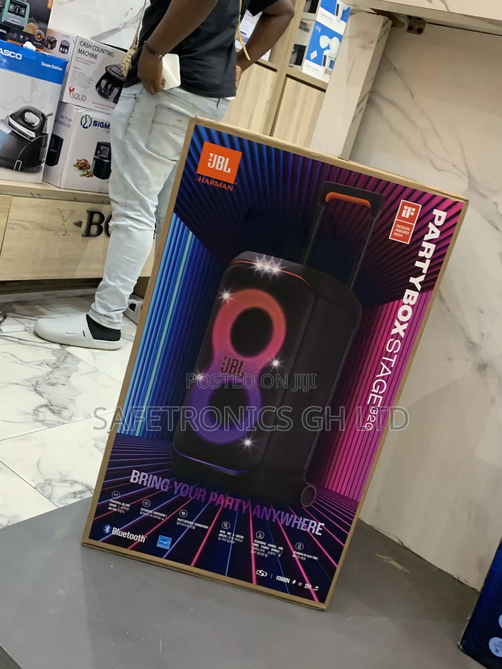 Order Extremely Bluetooth JBL Partybox Stage 320 240 Watts Speaker
