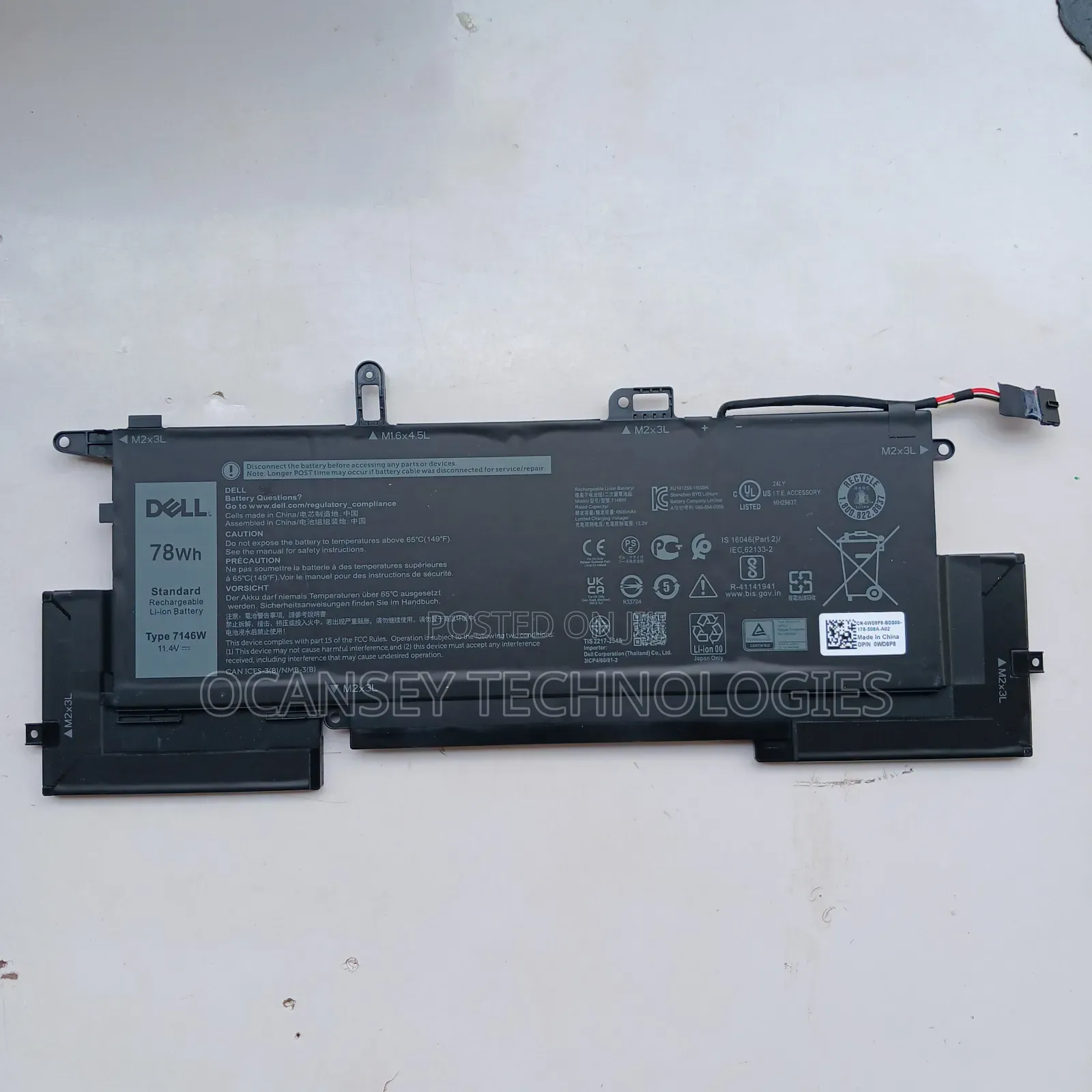Original Dell 7146w Battery For 7400 2-in-1 Latitude 9410 Nf2mw