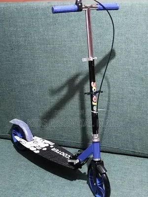 Blue Big Tyres Scooter For 9 To18 Years