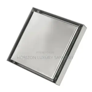 Stainless Steel Invisible Square Tile Insert 20×20 Floor Drain