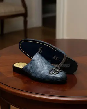 High Quality Balenciaga Half Shoe Navy Blue