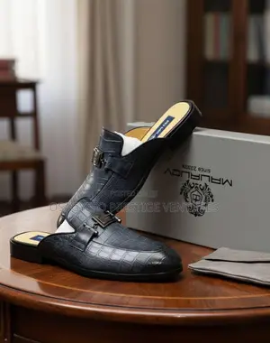 High Quality Morizio Half Shoe Navy Blue