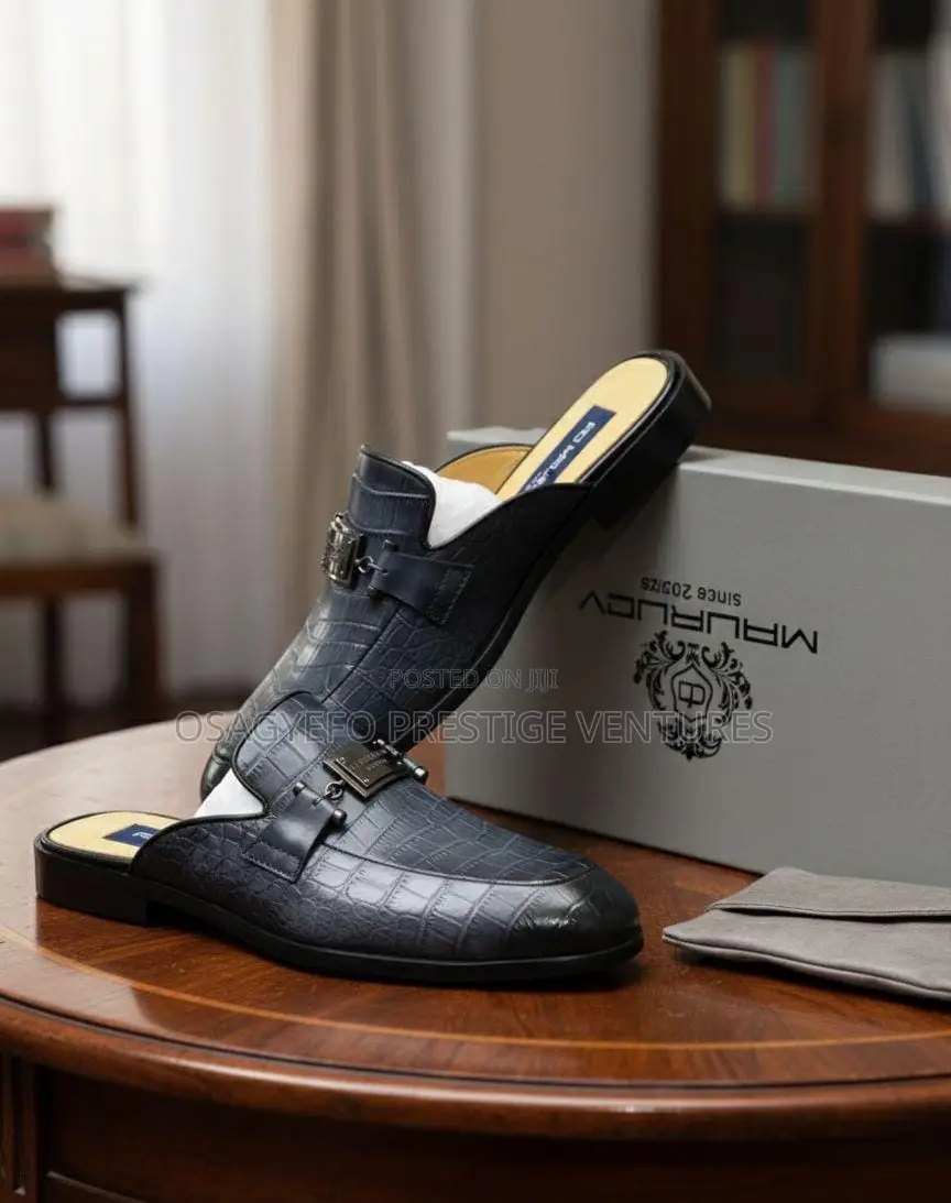 High Quality Morizio Half Shoe Navy Blue