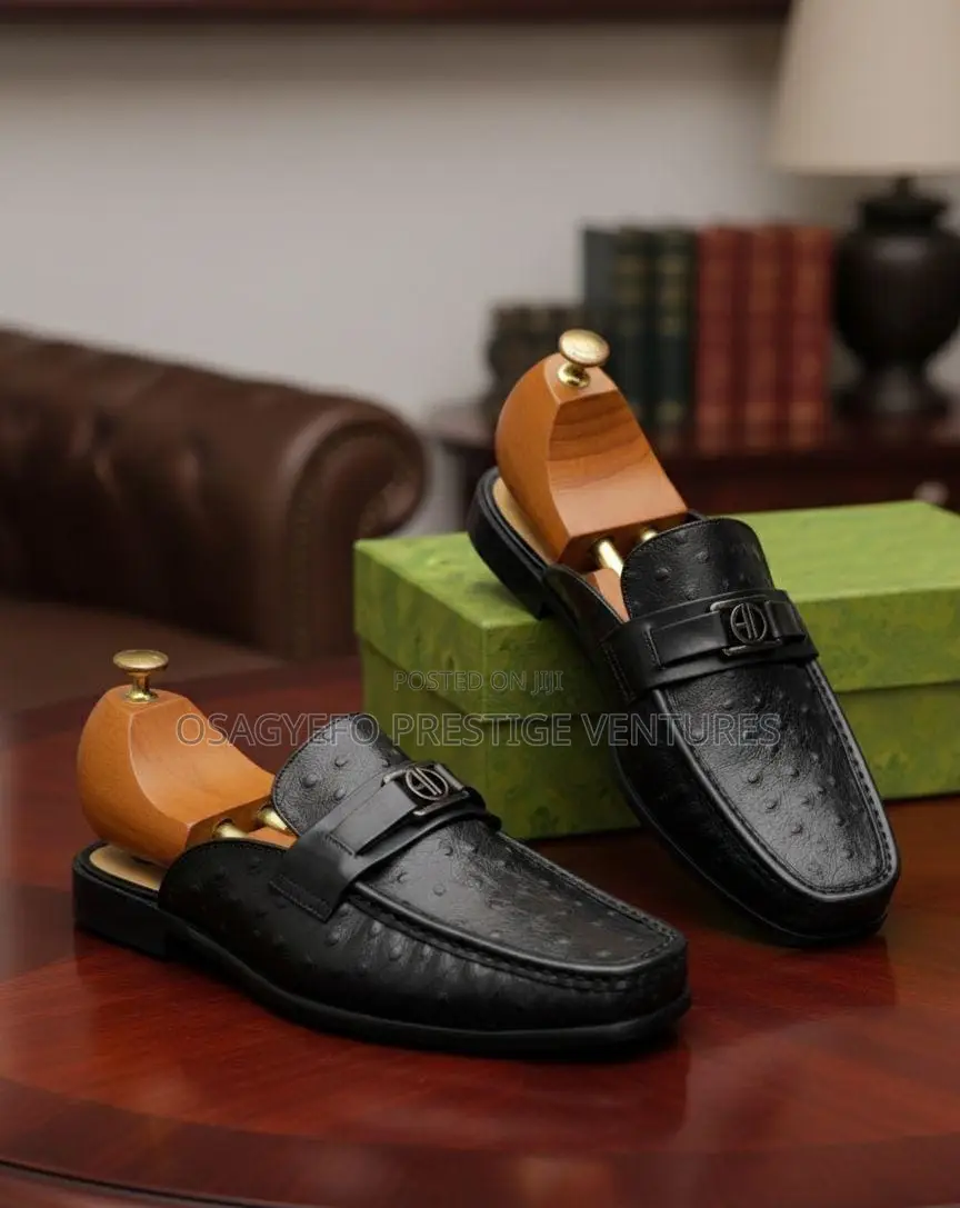 High Quality Gucci Half Shoe Black