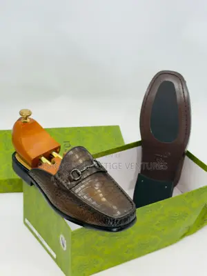 High Quality Gucci Half Shoe Coffee