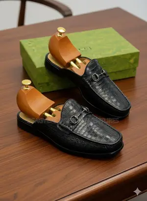 Premium Quality Gucci Half Shoe Black
