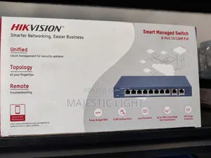 Hikvision Poe Managed Switch , 8ports +2uplinks Switch