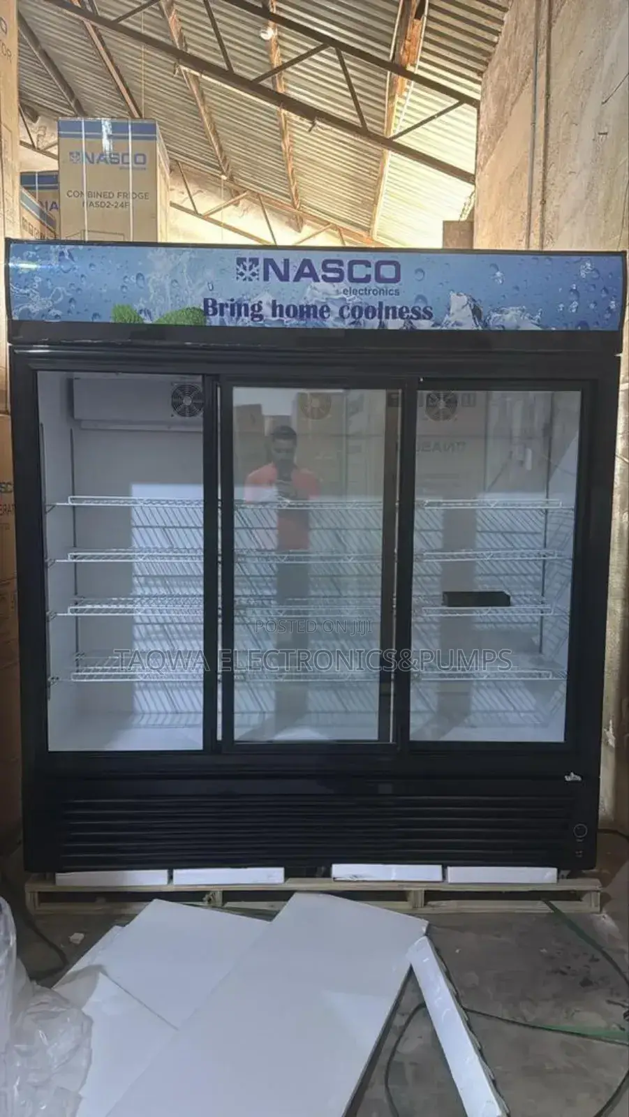 3 Doors Nasco 1200 Litres Display Fridge