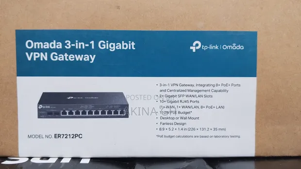 Tp Link Omada 3-in-1 Gigabit VPN Gateway (Er7212pc) 2