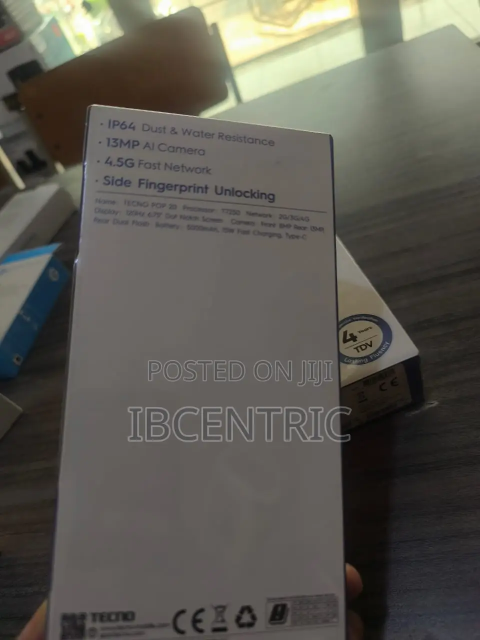 New Tecno Pop 20 128 GB Black