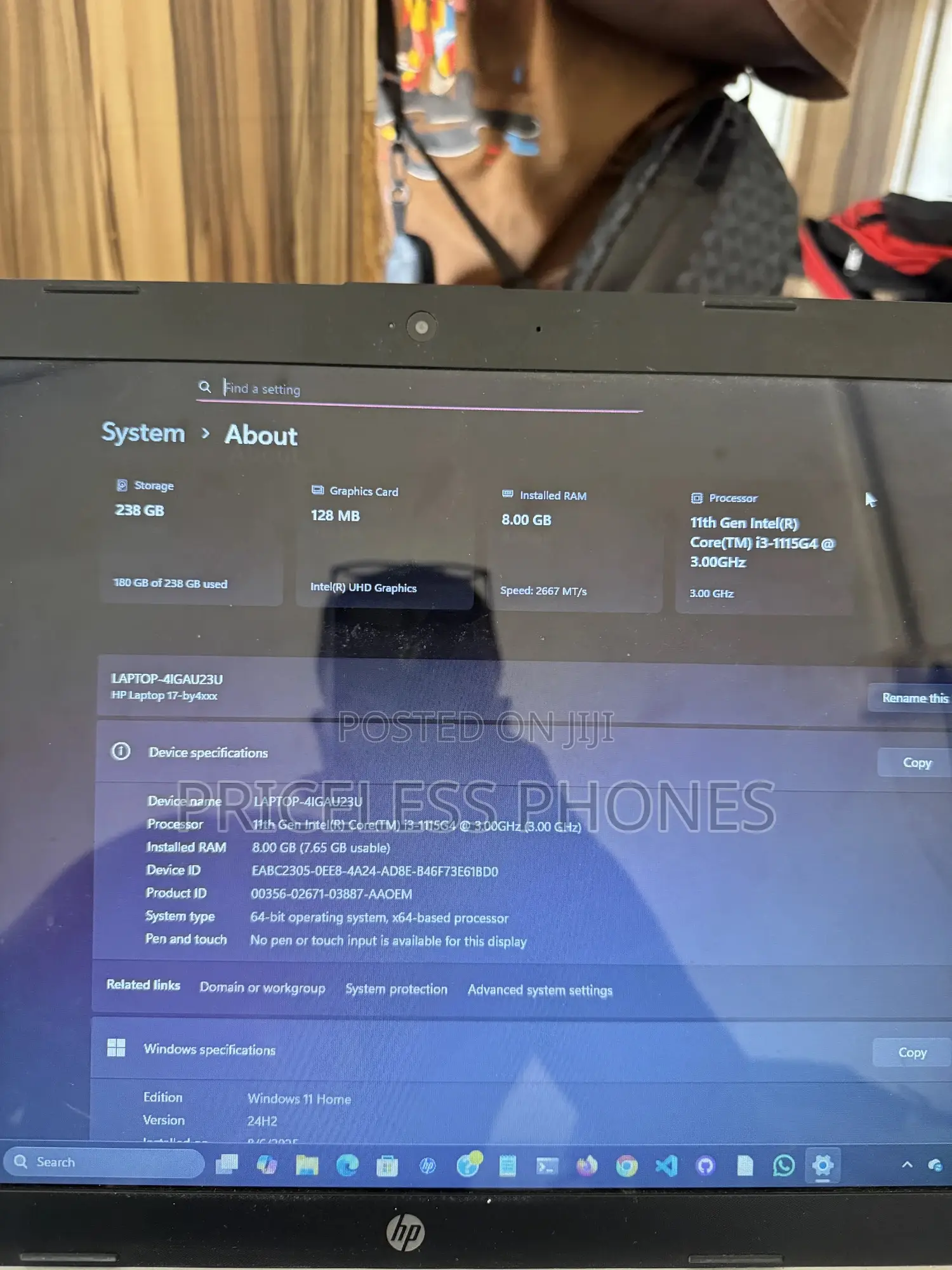 Laptop HP 17-3000 8GB Intel Core i3 SSD 256GB