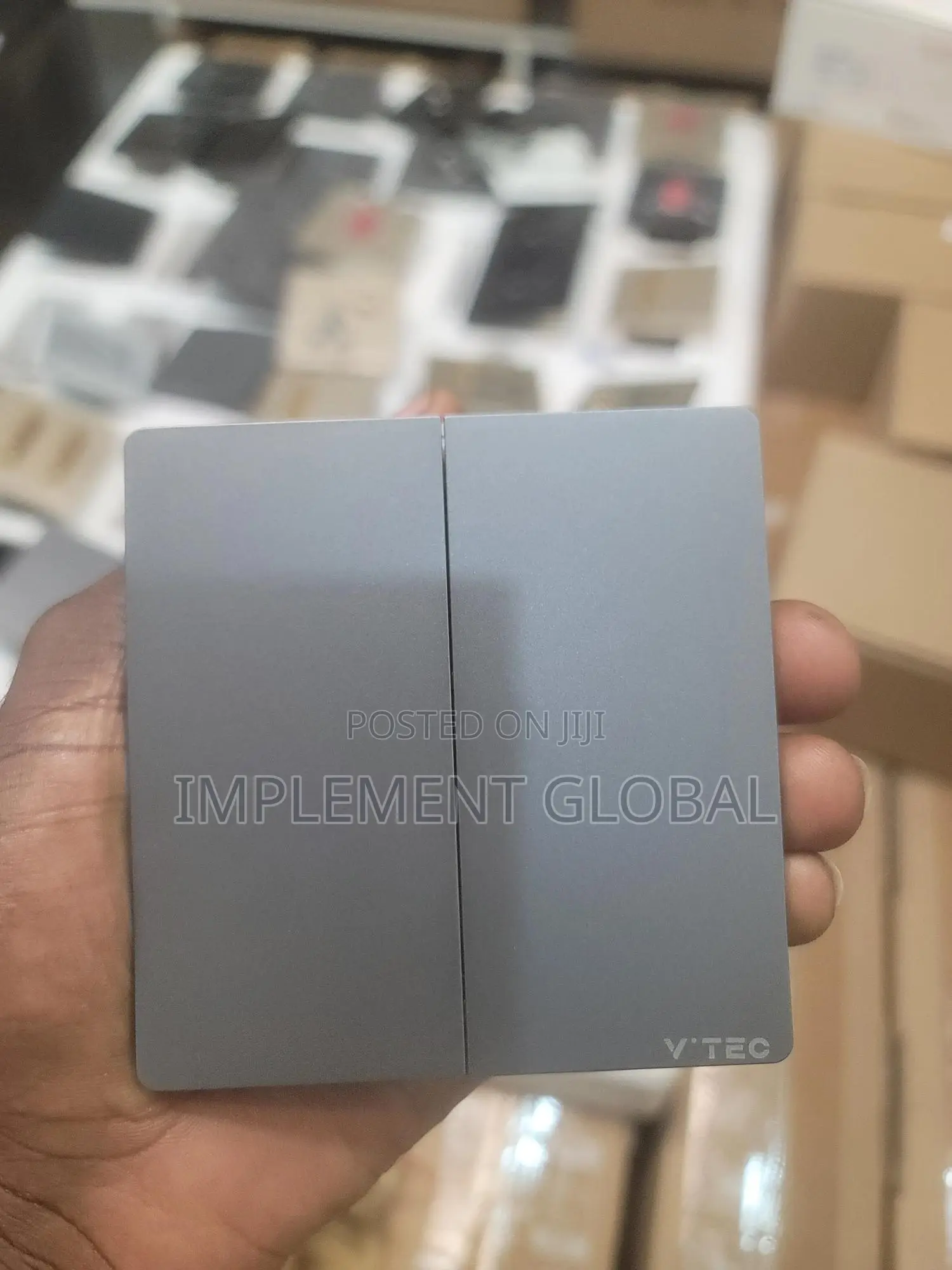 2 Gang Switch - Grey