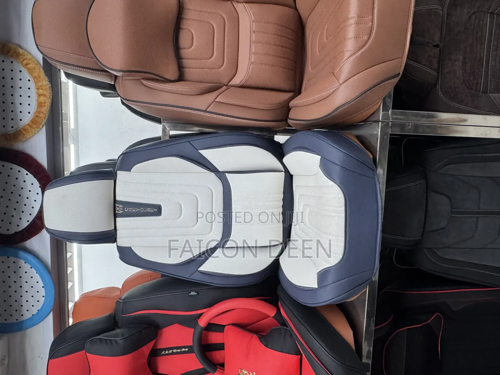 Front and Back Luxury Leather Universal 5 Seater Car Seat Covers