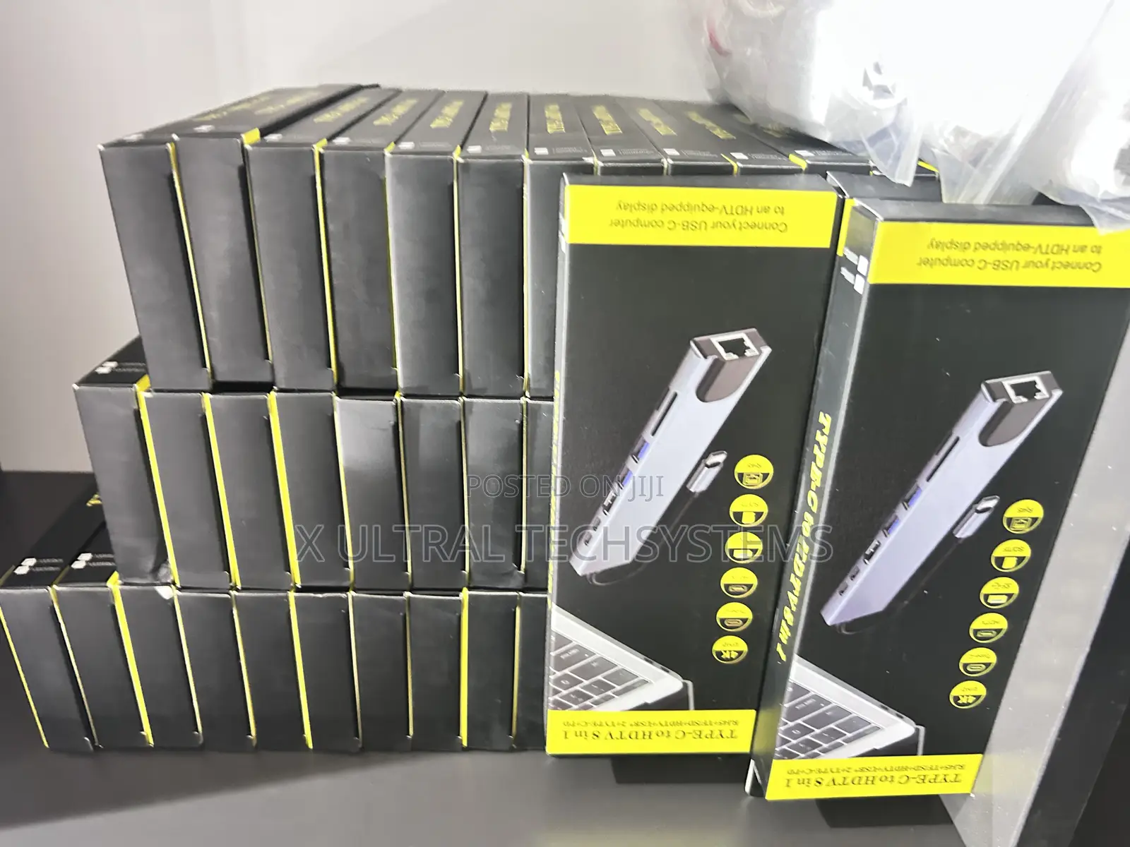 Type-c To Hdtv 8 In 1 Rj45 + Tf/Sd+Hdtv+Usb