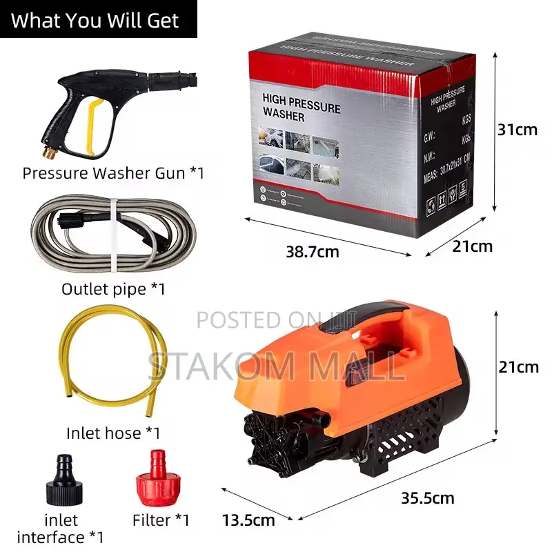 Finder High Pressure Washer - 900 Watts
