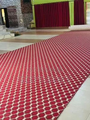 Wine and Gold Industrial Carpet