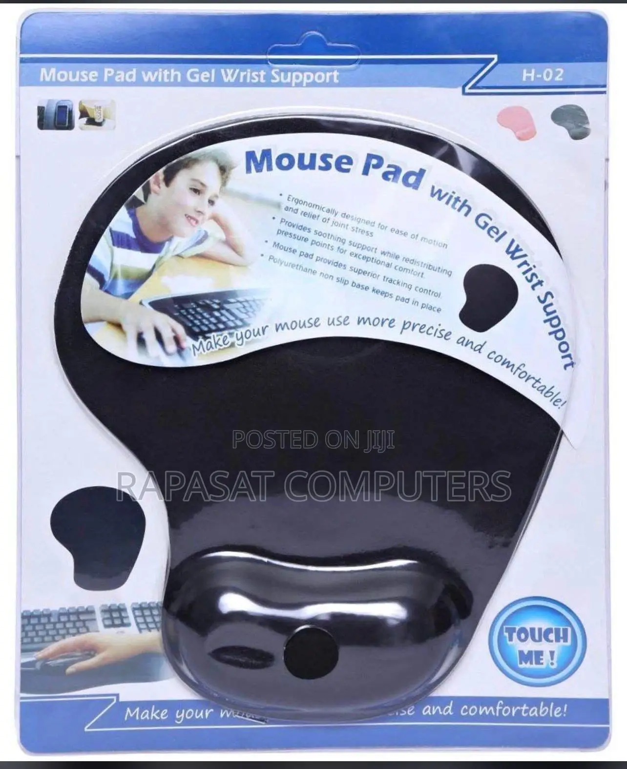 Mouse Pad With Gel Wrist Support
