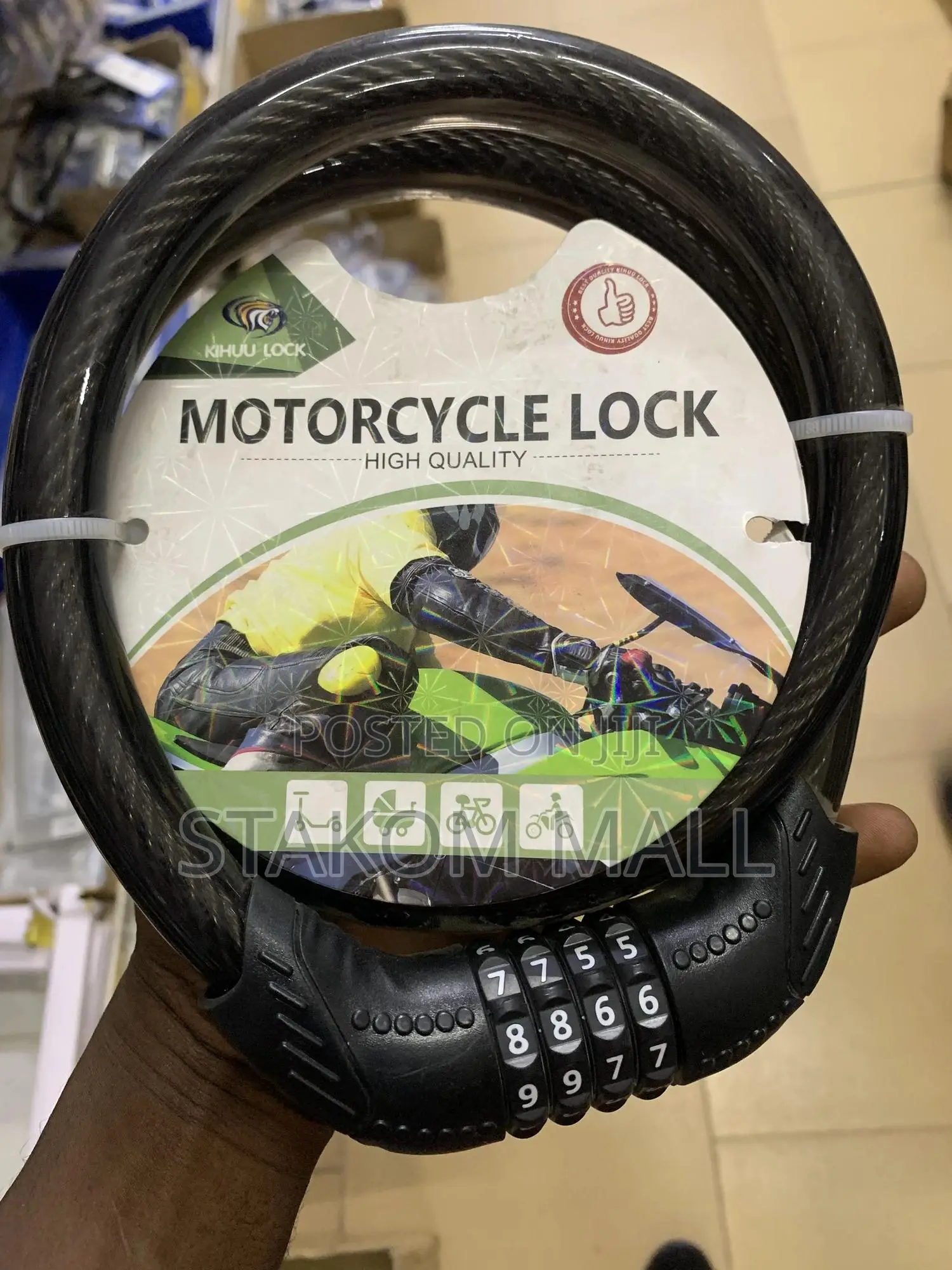 Motorcycle Lock With Alarm