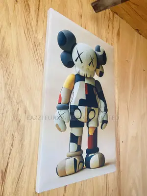 Real Cloth Canvas Pop Colour Kaws Single Frame Canvas Wall Frame
