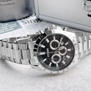 Original Citizen An8230-59e Chronograph Quartz Black Dial Men's Watch.