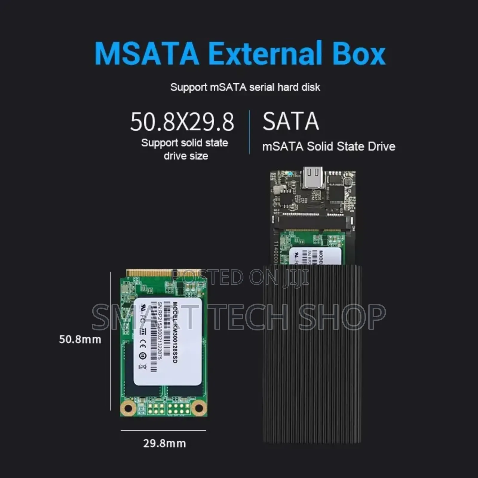 Aluminium Ssd Case Msata External Ssd Solid State Drive Case Enclosure