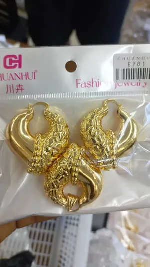 Original Gold Earrings and Pendant