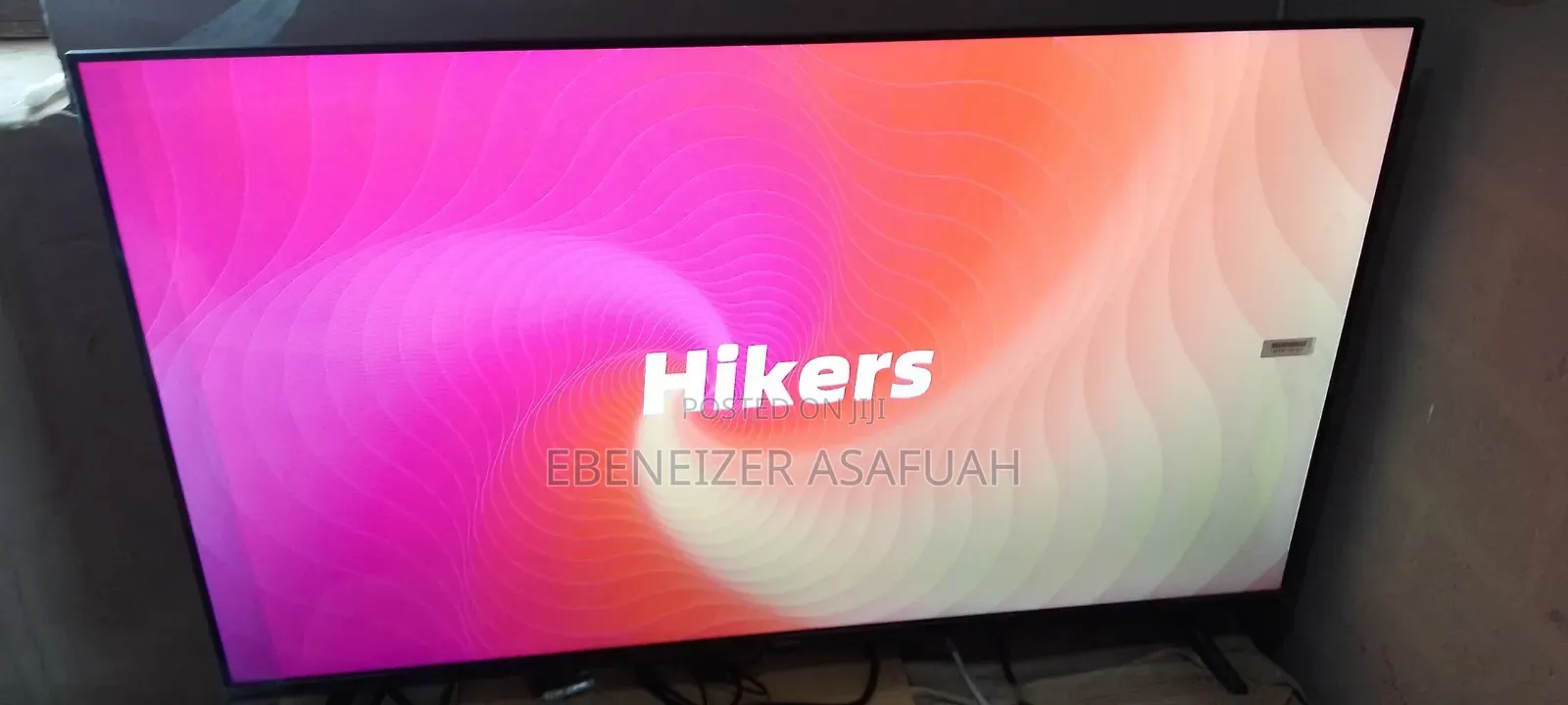 Barely Used 43" Frameless Android Smart Tv for Sale Brand: Hikers
