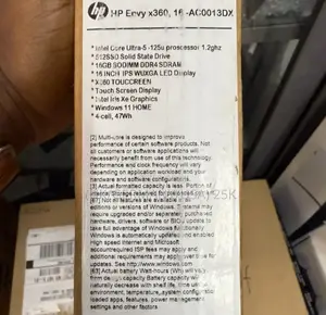 New Laptop HP Envy x360 16GB Intel Core Ultra 5 SSD 512GB