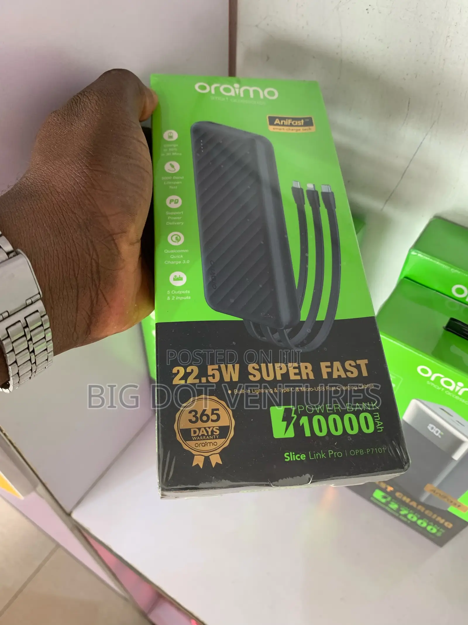 Oraimo Slice Link Pro Power Bank 10000mah