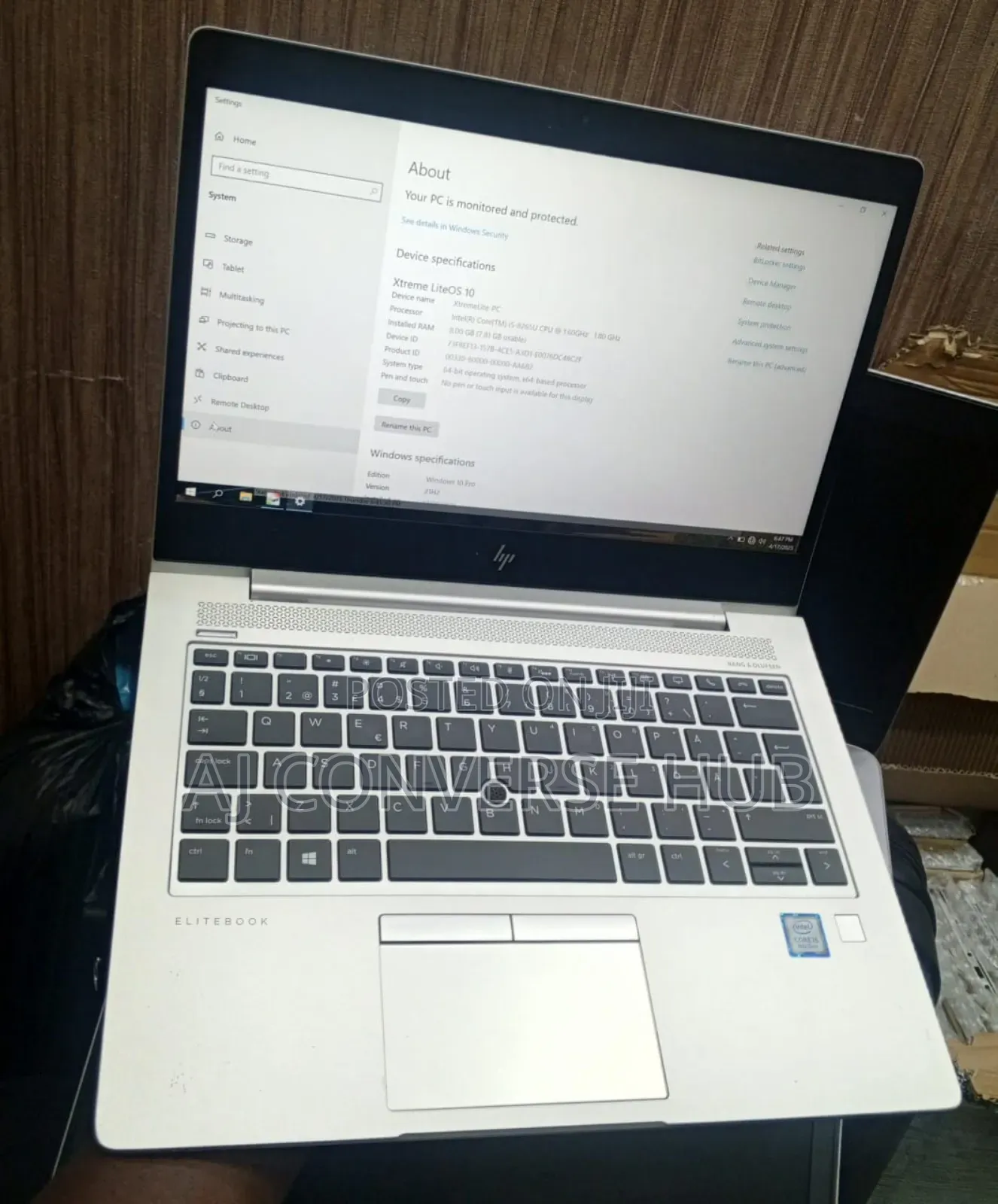 New Laptop HP EliteBook 840 G6 8GB Intel Core i5 SSD 256GB