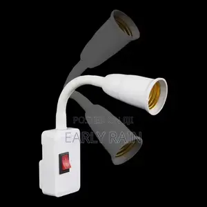 E26/E27 Flexible Plug-in Light Socket With Switch