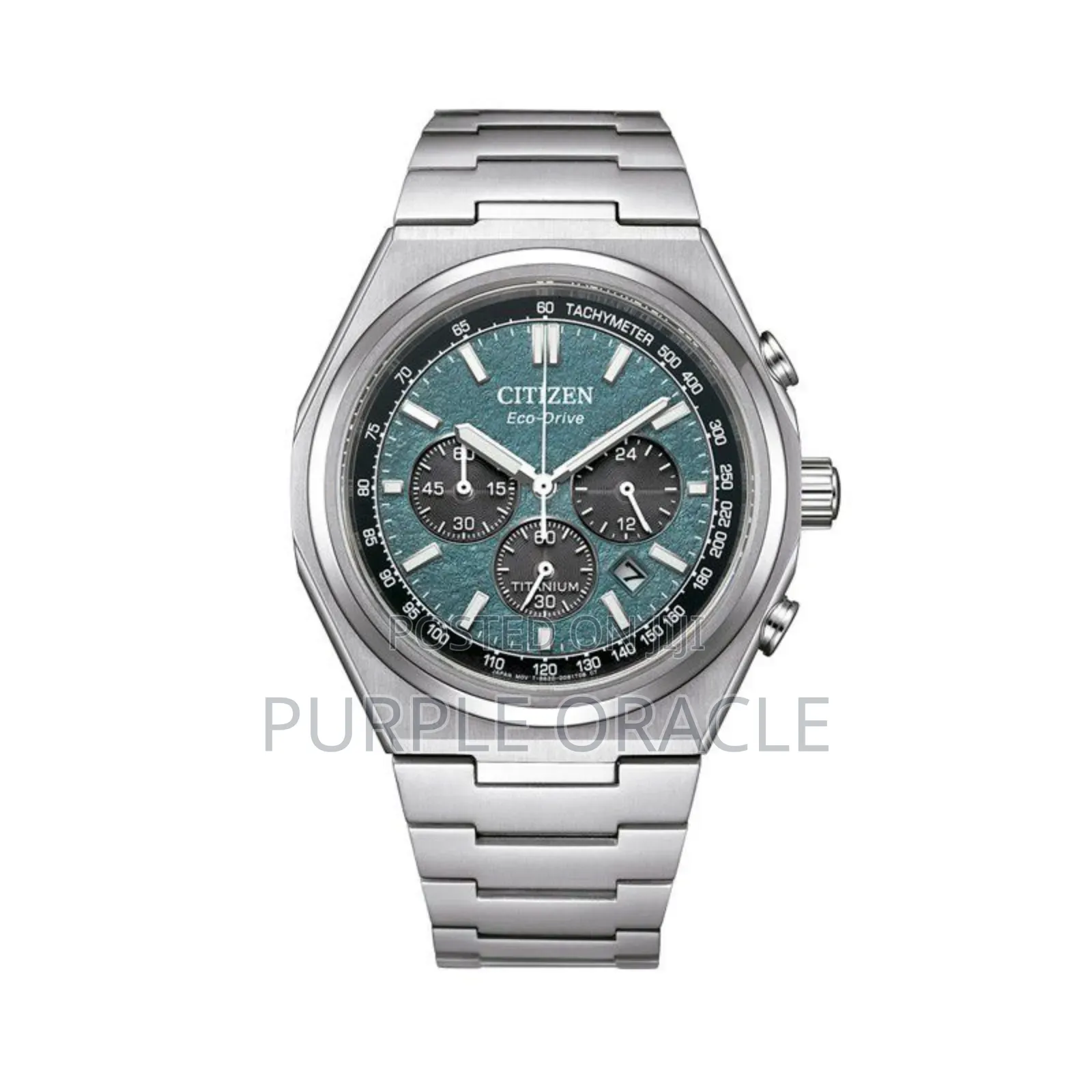 Citizen Eco-drive Ca4610-85x Green Dial 42.5mm Titanium Men's Watch