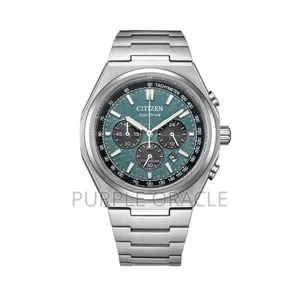 Citizen Eco-drive Ca4610-85x Green Dial 42.5mm Titanium Men's Watch