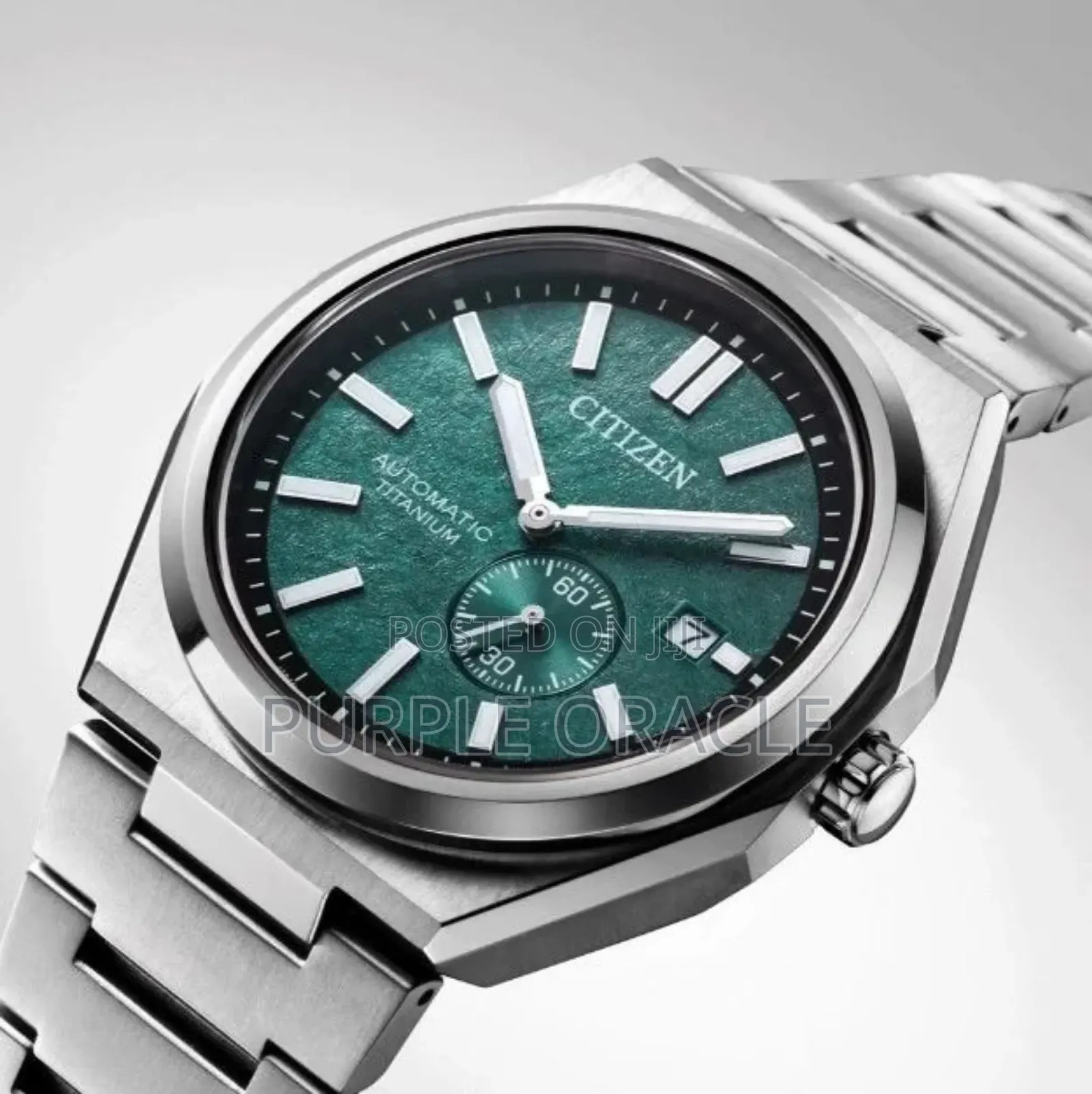 Citizen Eco-drive Ca4610-85x Green Dial 42.5mm Titanium Men's Watch